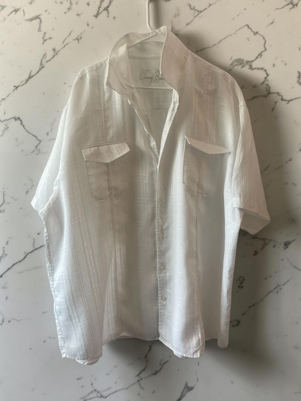 Tommy Bahama White 100% Linen Camp Shirt Mens XXL Short Sleeve Button Up - Picture 10 of 10